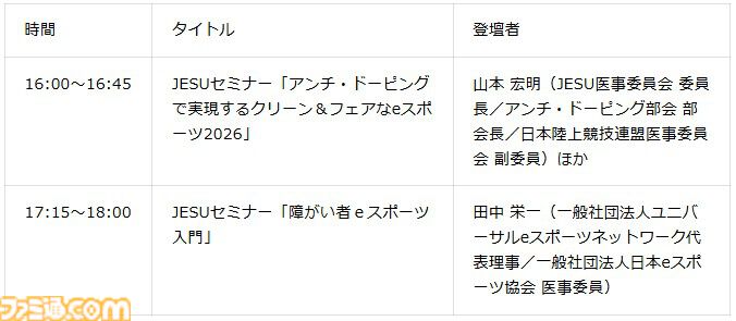“東京ｅスポーツフェスタ2026”3日間のイベント内容が公開。スタンミじゃぱんさんとの交流や『スト6』『パズドラ』などの競技大会でeスポーツを120%楽しむ