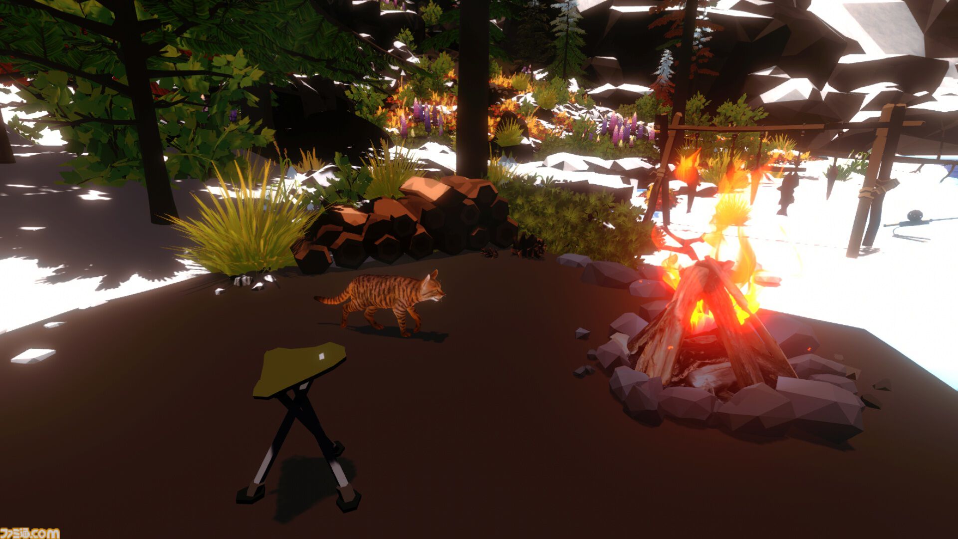 『たき火と猫』クリックやキー入力で炎を絶やさずにネコを温めてあげる作業集中クリッカーゲーム。早期アクセス版が12月3日より配信開始