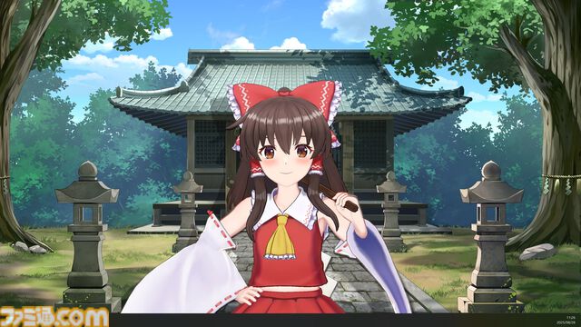 『東方』ゆっくり霊夢、博麗霊夢（声：上坂すみれ）が『デスクトップメイト』で配信開始。ゆっくりじゃないほうは箒を使った掃除モーションなどを披露