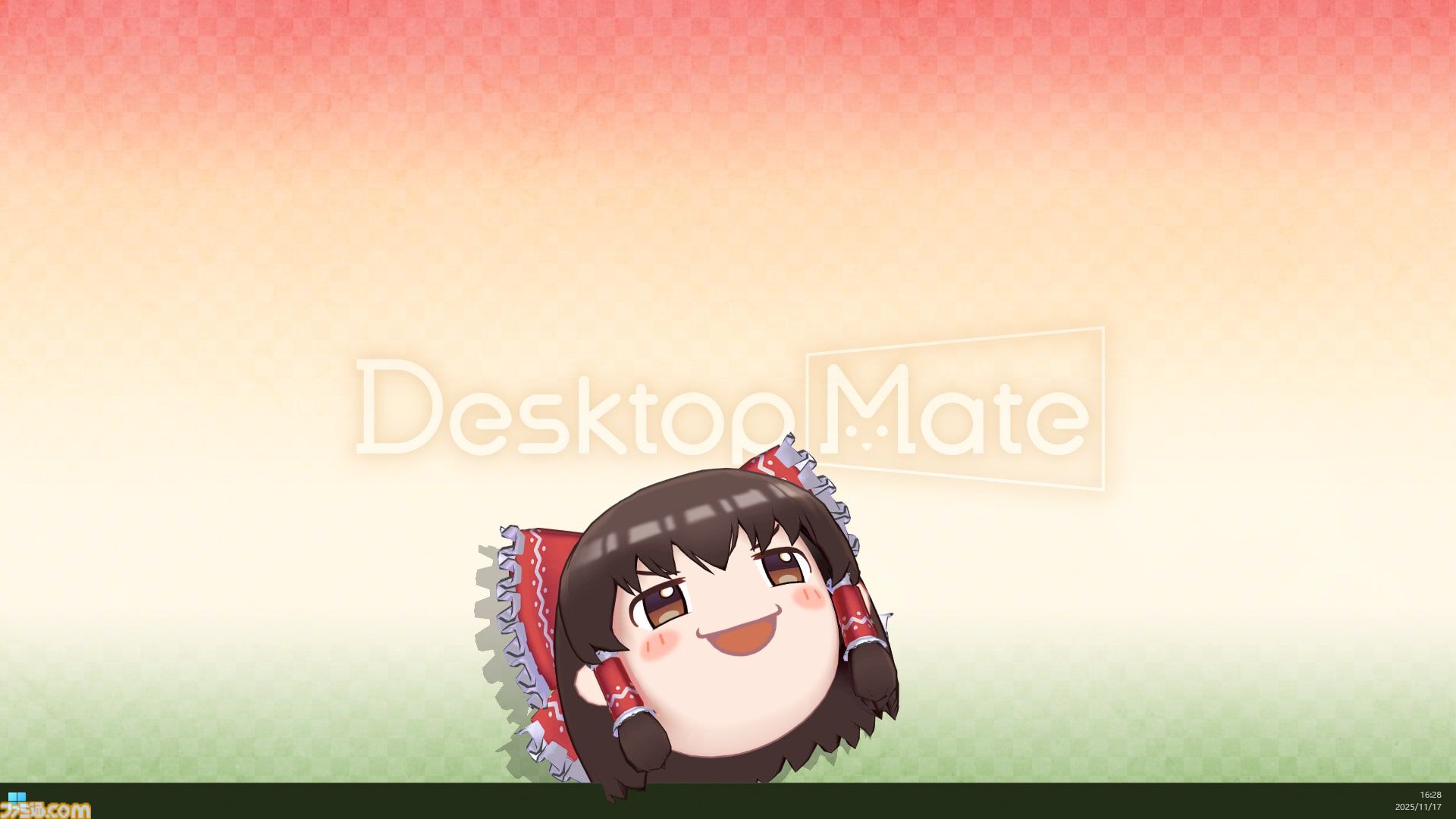 東方Project ゆっくり　霊夢 東方』ゆっくり霊夢、博麗霊夢（声：上坂すみれ）が『デスクトップ