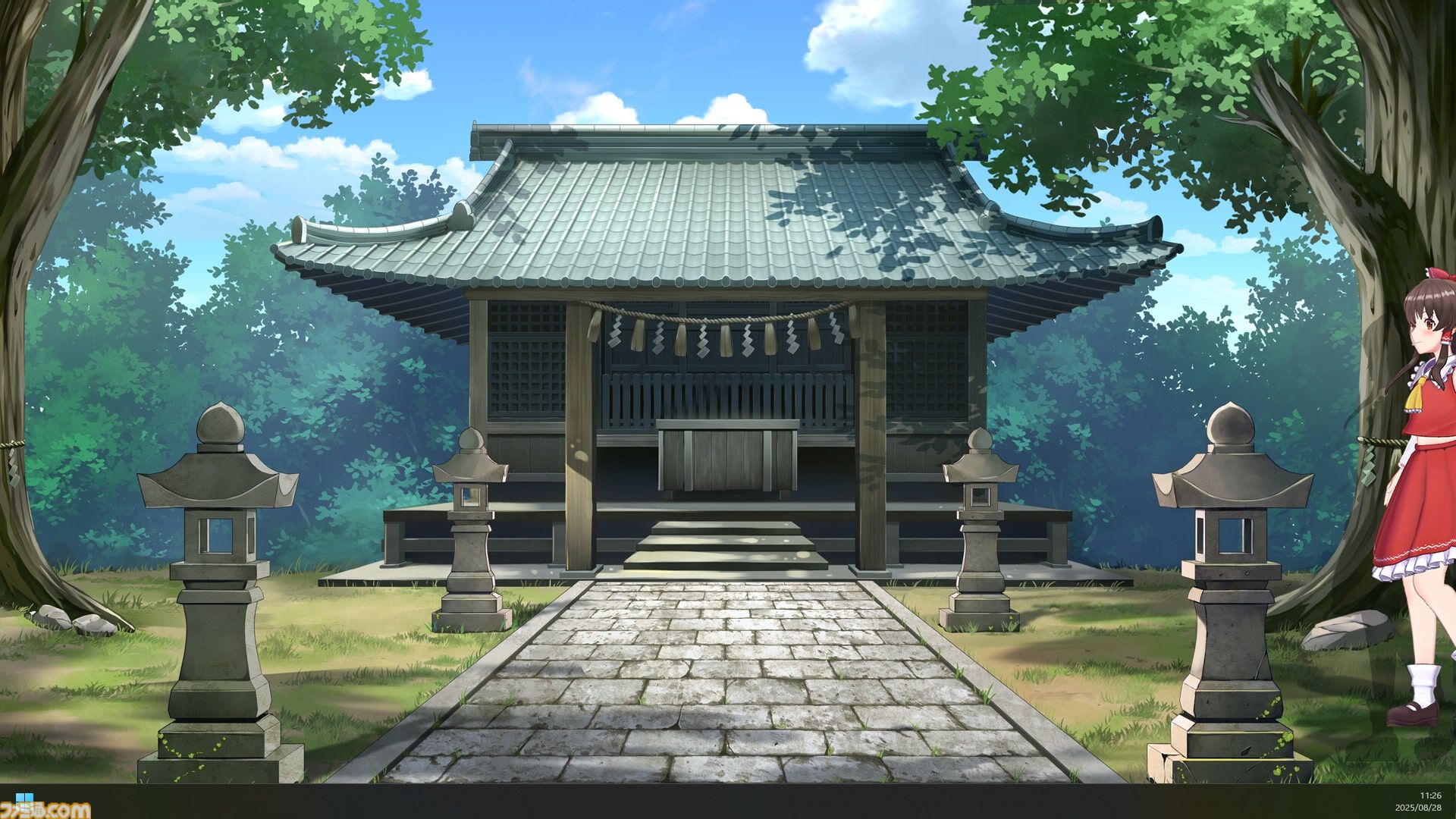 『東方』ゆっくり霊夢、博麗霊夢（声：上坂すみれ）が『デスクトップメイト』で配信開始。ゆっくりじゃないほうは箒を使った掃除モーションなどを披露