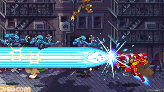 『マーベル コズミック インベージョン』スパイダーマンやウルヴァリンら15人のヒーローが参戦。ピクセルアートで描かれる横スクアクションが配信開始