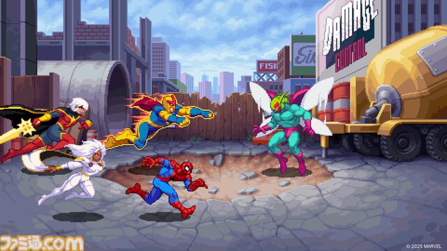 『マーベル コズミック インベージョン』スパイダーマンやウルヴァリンら15人のヒーローが参戦。ピクセルアートで描かれる横スクアクションが配信開始