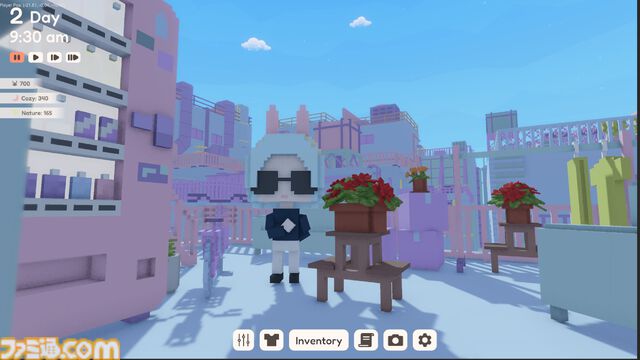 『YUME ROOF』日本の雑居ビルの屋上を心地のいい空間に。ボクセル調のグラフィックがかわいいサンドボックススローライフが発表