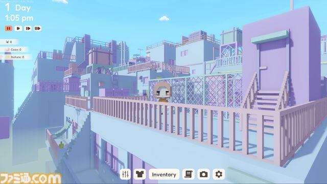 『YUME ROOF』日本の雑居ビルの屋上を心地のいい空間に。ボクセル調のグラフィックがかわいいサンドボックススローライフが発表