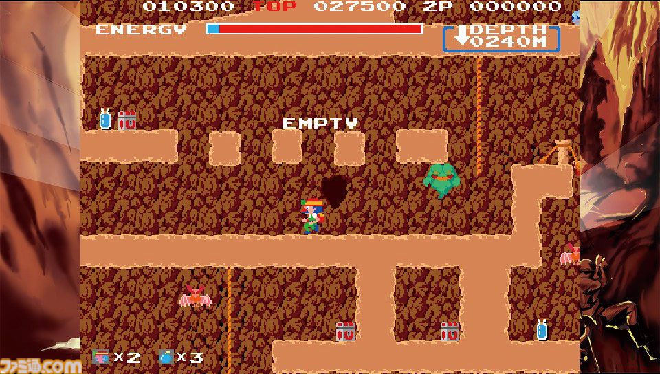 『スペランカー』40周年。下り坂でジャンプしたら死ぬゲーム史上最弱の主人公で有名な名作アクションゲーム。発光ダイオード付きカセットが懐かしい【今日は何の日？】