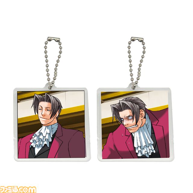 『逆転裁判』成歩堂の焦り、御剣の苦悩…見る角度で表情が変わるキーホルダーが登場。手軽に持ち運んでいつでも逆転劇を楽しめる