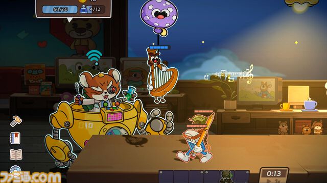 『カッポーン！おもちゃ対決』がSteam向けに本日（12/4）発売。かわいいトイたちがデスクの上で大乱闘をくり広げるオートバトルゲーム