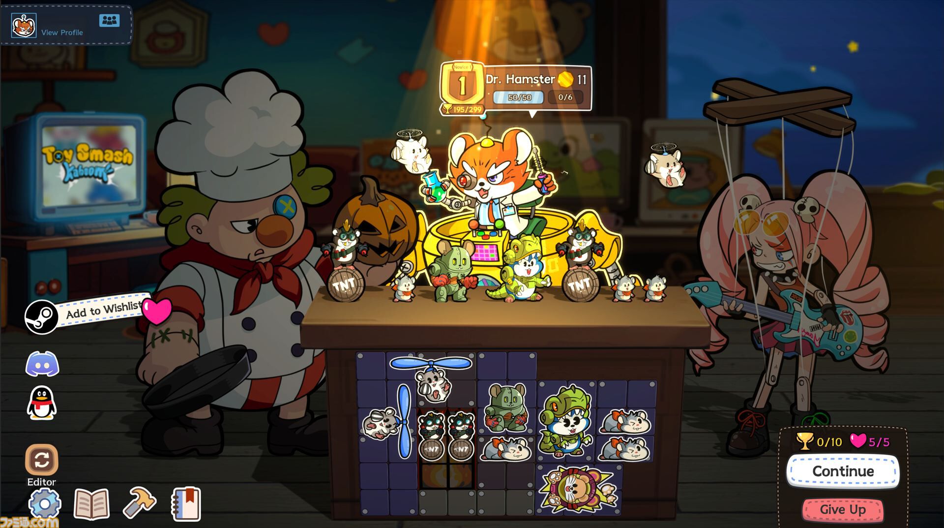 『カッポーン！おもちゃ対決』がSteam向けに本日（12/4）発売。かわいいトイたちがデスクの上で大乱闘をくり広げるオートバトルゲーム