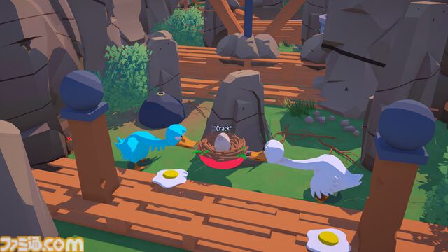 『An Eggstremely Hard Game』協力型タマゴ運びアクションの体験版が配信中。2羽のガチョウはタマゴを割らずにカオスなコースを踏破できるのか？