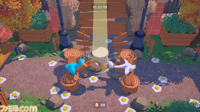 『An Eggstremely Hard Game』協力型タマゴ運びアクションの体験版が配信中。2羽のガチョウはタマゴを割らずにカオスなコースを踏破できるのか？