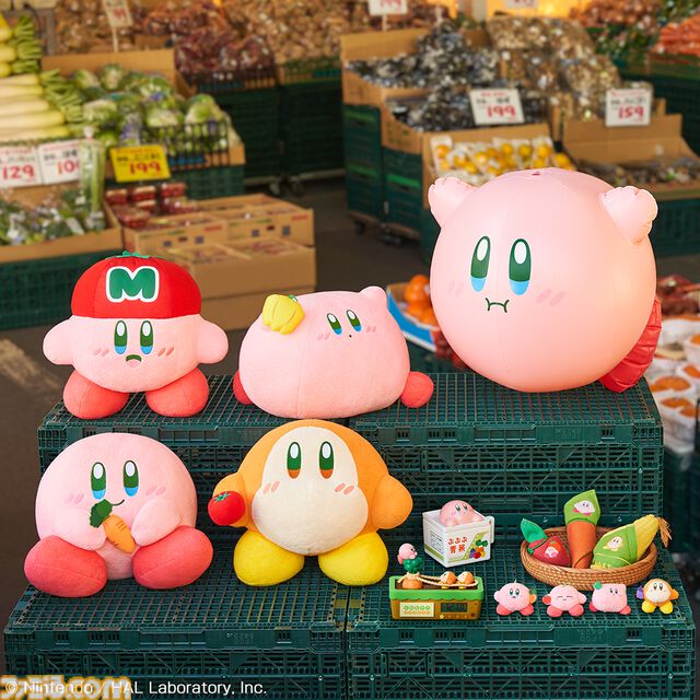 『星のカービィ』野菜モチーフのカービィのキュートなグッズが期間限定で再登場。アラーム音に合わせてカービィたちがせっせと動くデジタルクロックが新たにラインアップ