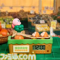『星のカービィ』野菜モチーフのカービィのキュートなグッズが期間限定で再登場。アラーム音に合わせてカービィたちがせっせと動くデジタルクロックが新たにラインアップ