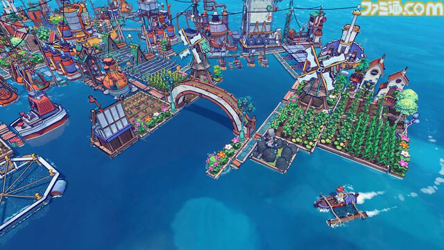 『Flotsam』水没世界でゴミを拾って浮島都市作り。集めた漂流物で自分だけの街づくりを楽しめる海上シティビルダーが正式リリース