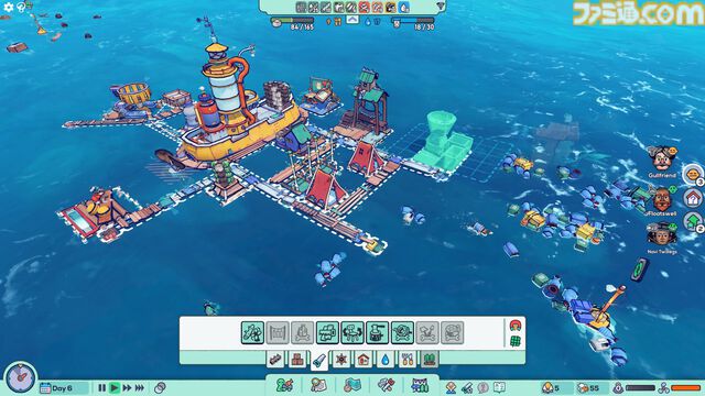 『Flotsam』水没世界でゴミを拾って浮島都市作り。集めた漂流物で自分だけの街づくりを楽しめる海上シティビルダーが正式リリース