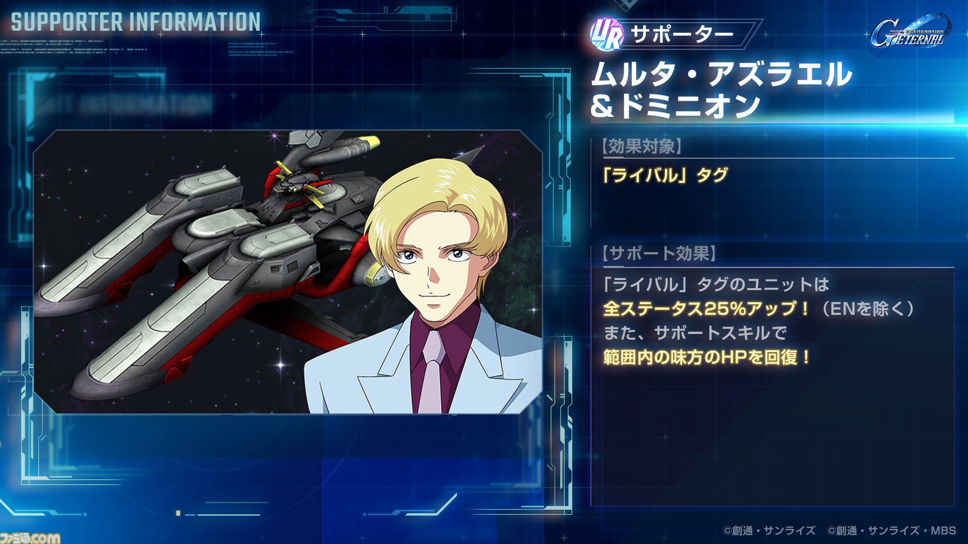 Gジェネエターナル】URケンプファーとURプロヴィデンスガンダムが12月8