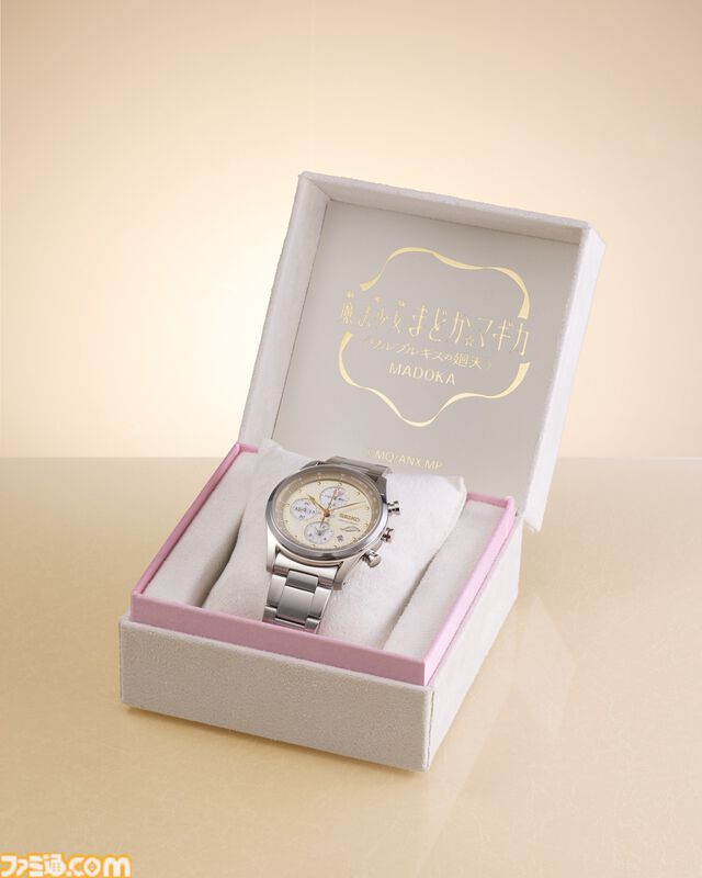 『劇場版まどマギ ワルプルギスの廻天』セイコーコラボウオッチが発売。まどかモデルとほむらモデルの2種が展開