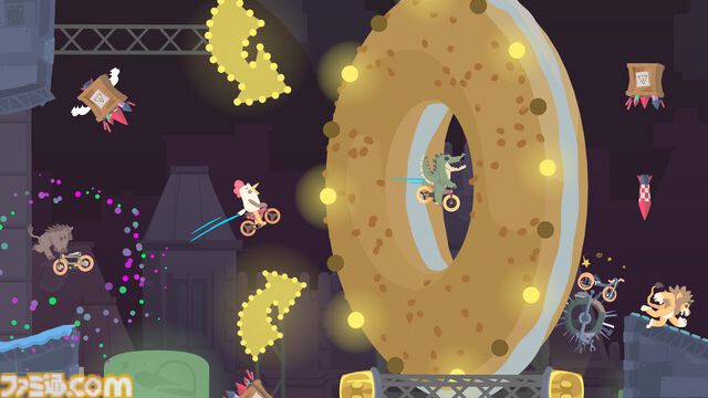 『Ultimate Sheep Raccoon』トラップだらけのコースを今度は自転車で疾走！ ハチャメチャカジュアルパーティアクションが本日（12/9）深夜にリリース【アルチキ続編】