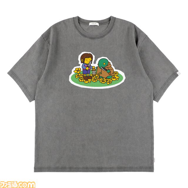 【UNDERTALE】『FF』コラボTシャツが2026年3月18日発売。サンズを背に乗せたチョコボの怪訝そうな表情がかわいい