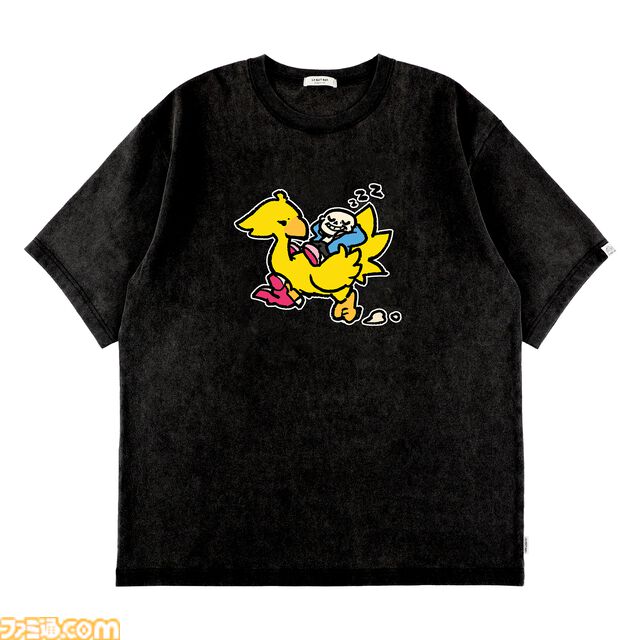 【UNDERTALE】『FF』コラボTシャツが2026年3月18日発売。サンズを背に乗せたチョコボの怪訝そうな表情がかわいい