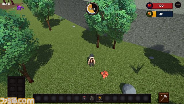 『Farvival』ラノベ作家が個人で手掛けるサバイバルクラフトゲーム。ランダム自動生成マップで動物たちとスローライフを送る【早期アクセス版発売】