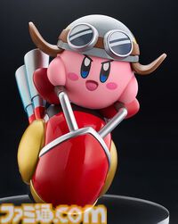 『星のカービィ』ウィリーを駆るライダーカービィのフィギュアが予約販売中。ハンドルを手に勇ましい顔つきで走る姿がキュート