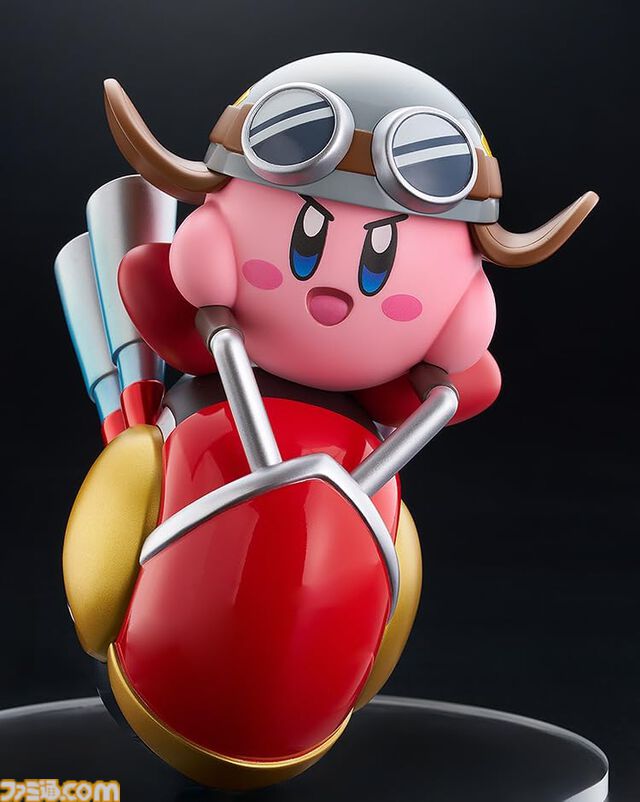 『星のカービィ』ウィリーを駆るライダーカービィのフィギュアが予約販売中。ハンドルを手に勇ましい顔つきで走る姿がキュート