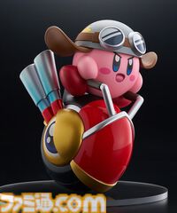 『星のカービィ』ウィリーを駆るライダーカービィのフィギュアが予約販売中。ハンドルを手に勇ましい顔つきで走る姿がキュート