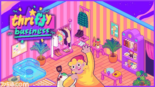 『Thrifty Business ヴィンテージショップへようこそ』2026年発売。ゆったりと楽しめるヴィンテージショップ経営ゲーム。500種以上のアイテムが登場