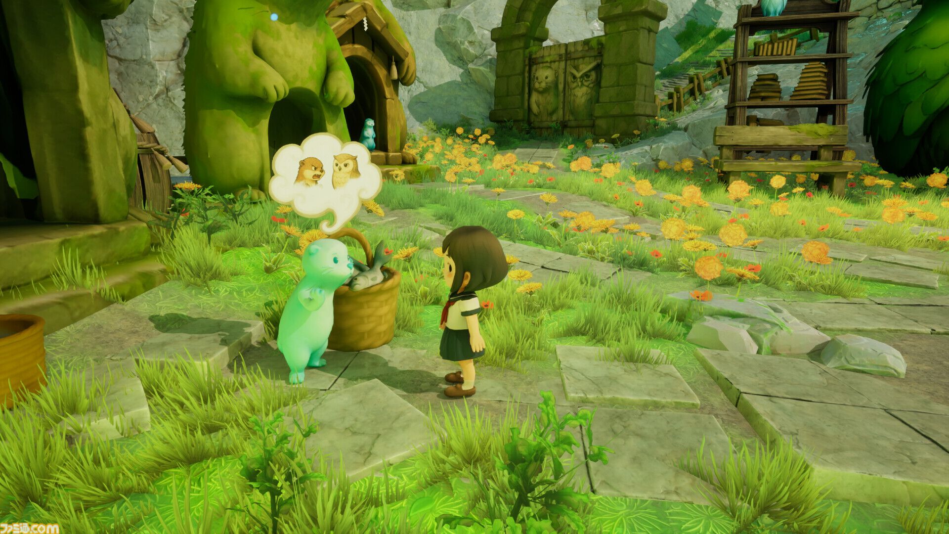 『Seina: a Tale Of Spirits』日本風の異世界で愛猫の行方を追うアドベンチャーゲーム。心優しい精霊や動物と交流して手がかりを得る