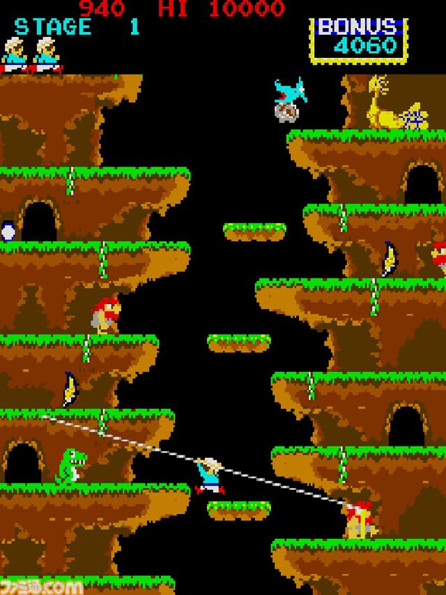 【アケアカ】『ロックンロープ』12月11日配信。ななめ上に発射できるロープを駆使して断崖や洞窟の頂上を目指すアクション