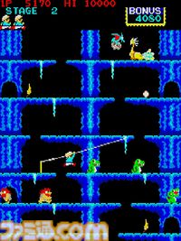 【アケアカ】『ロックンロープ』12月11日配信。ななめ上に発射できるロープを駆使して断崖や洞窟の頂上を目指すアクション