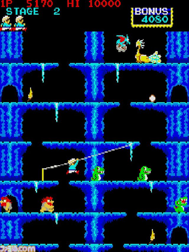 【アケアカ】『ロックンロープ』12月11日配信。ななめ上に発射できるロープを駆使して断崖や洞窟の頂上を目指すアクション