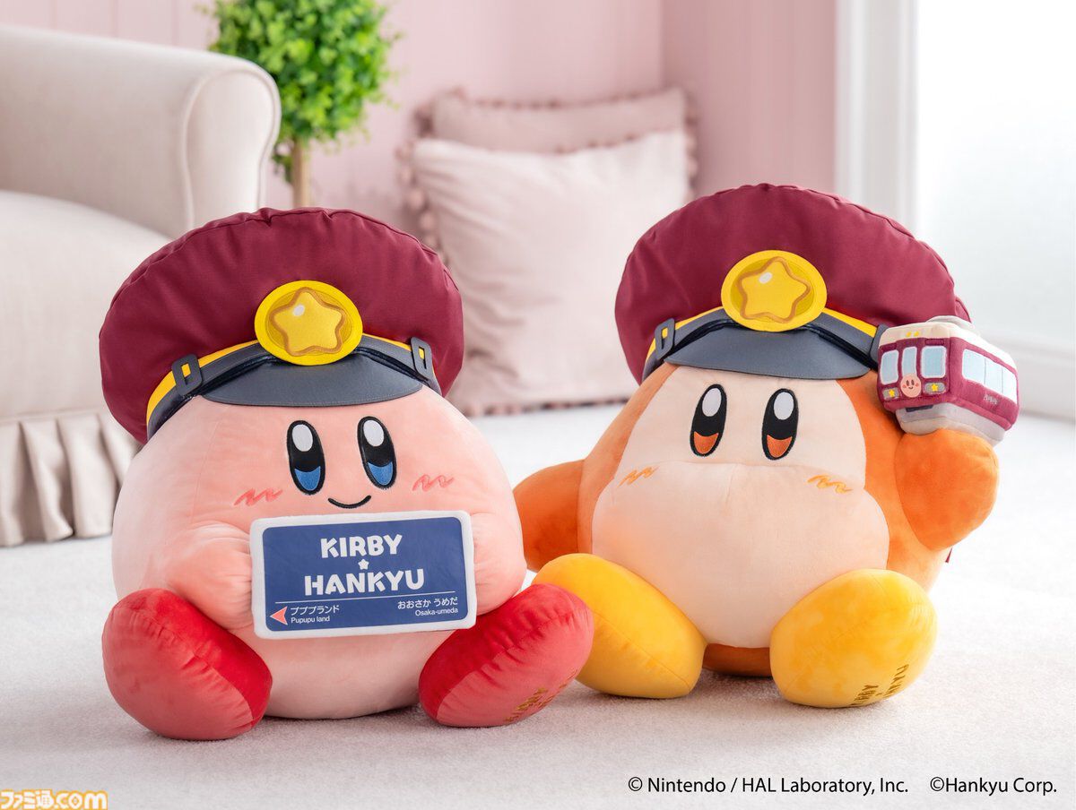 星のカービィ』阪急電車のカービィ号に乗るカービィ＆ワドルディの