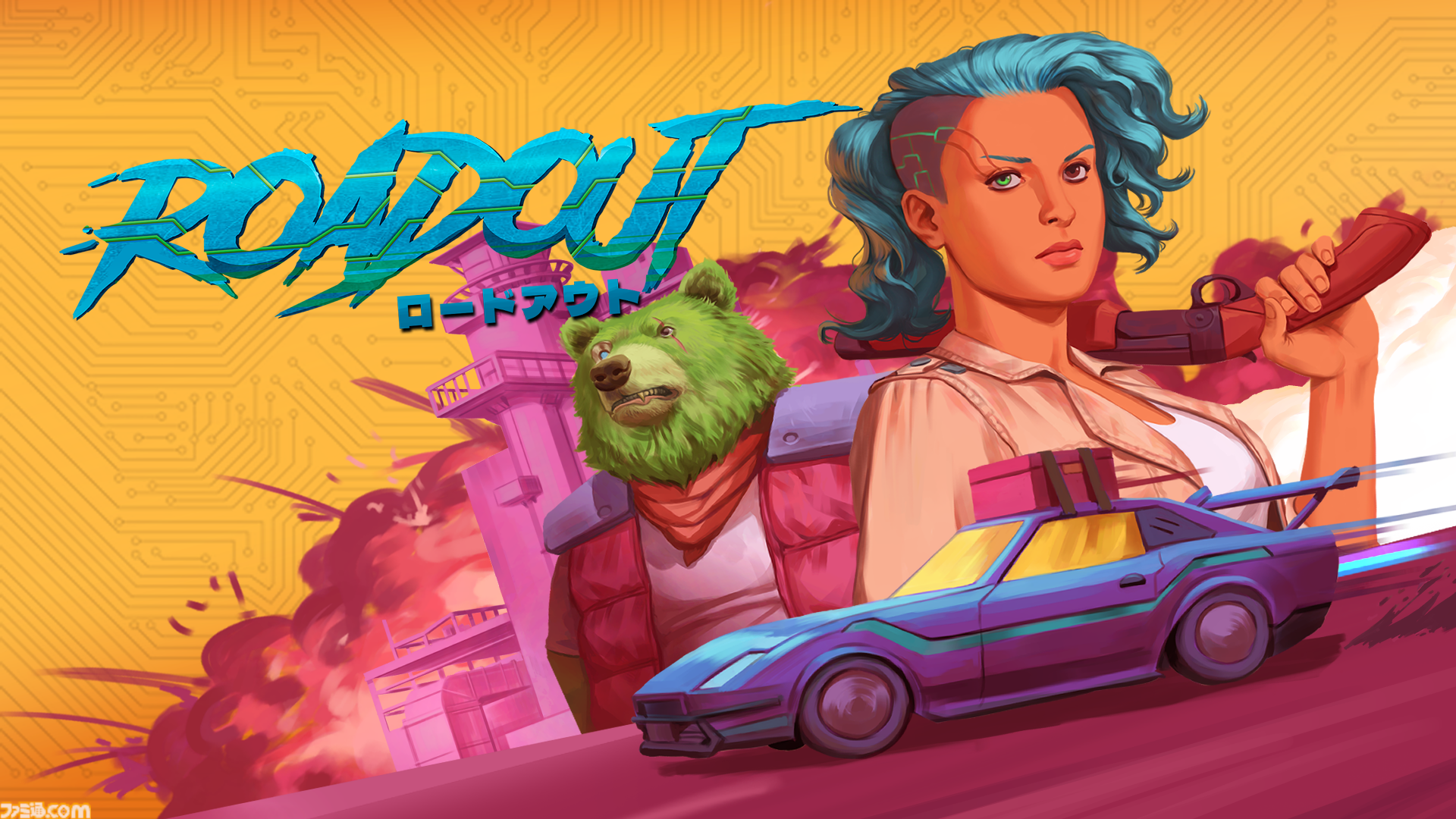 『RoadOut』終末世界を愛車で爆走&ダンジョン探索が融合した見下ろしアクションRPGが2026年3月12日に発売。AIが支配した世界を探索し自らの過去を追え