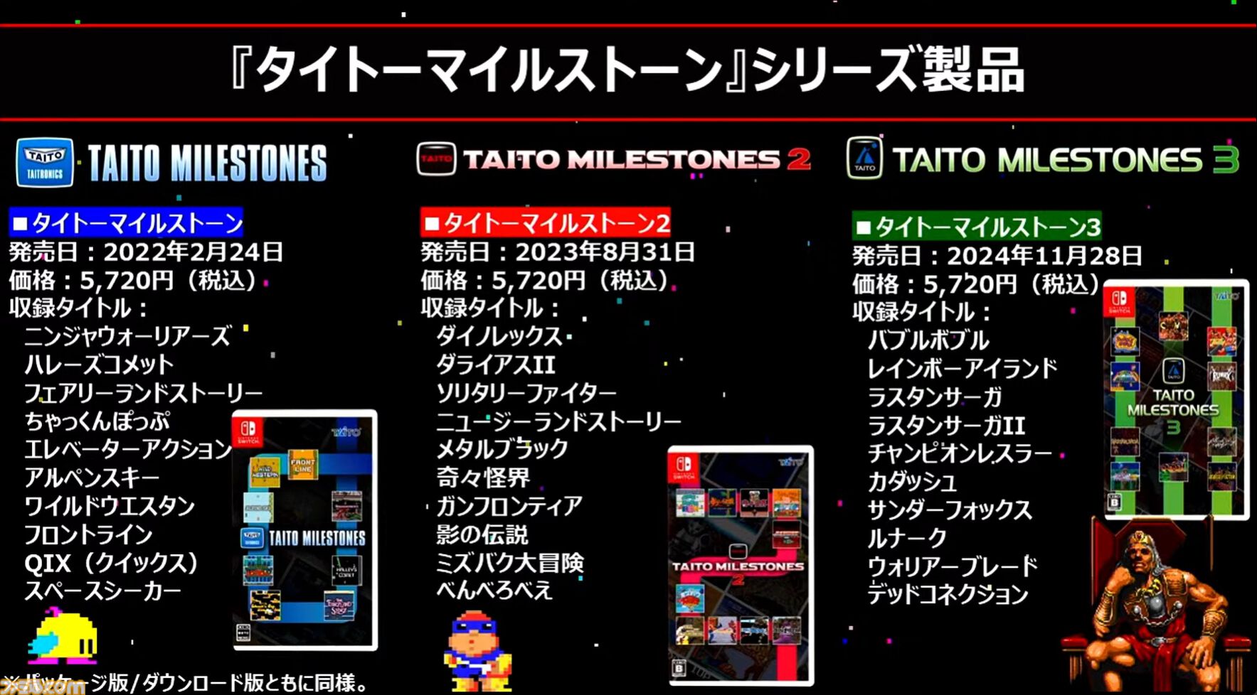『タイトーマイルストーン4』2026年3月26日発売決定。『キャメルトライ』『サイバリオン』『アルカノイド』を先行収録