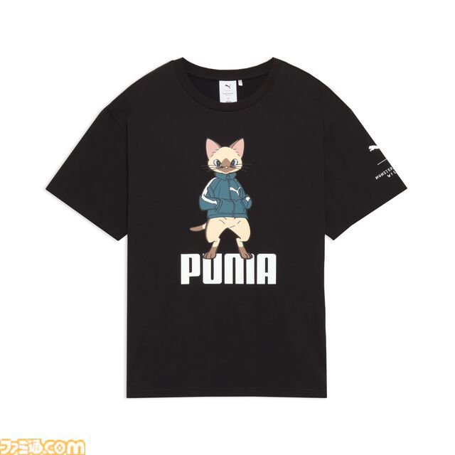 『モンハンワイルズ』プーマキャットにまたがるアイルーがかわいい。限定イラストを使用したTシャツやパーカー、トラックジャケットなどのコラボアイテムが登場
