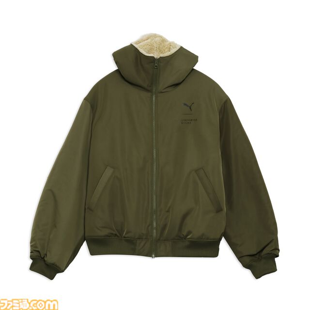 『モンハンワイルズ』プーマキャットにまたがるアイルーがかわいい。限定イラストを使用したTシャツやパーカー、トラックジャケットなどのコラボアイテムが登場