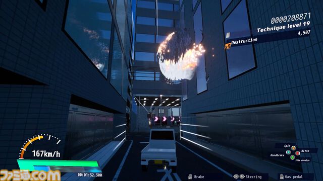 『ドライブクレイジー』これが軽トラの力だ！　ガードレールをなぎ倒し、ビルの壁面を走行して異星人をブチ抜く爆走ドライビングアクションが正式リリース