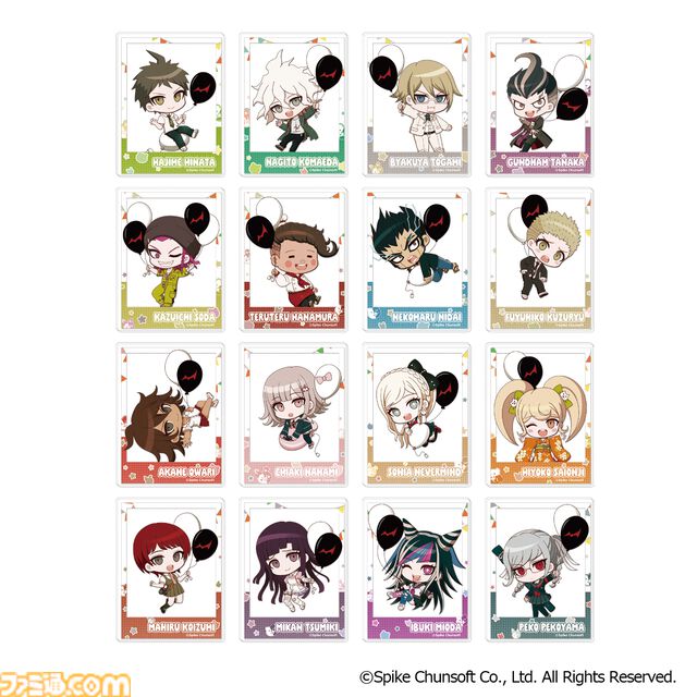 『ダンガンロンパ』15周年フェスで先行販売されたグッズの事後受注がスタート。描き下ろしイラストを使用したアクスタやアクキー、缶バッジなど充実のラインアップ