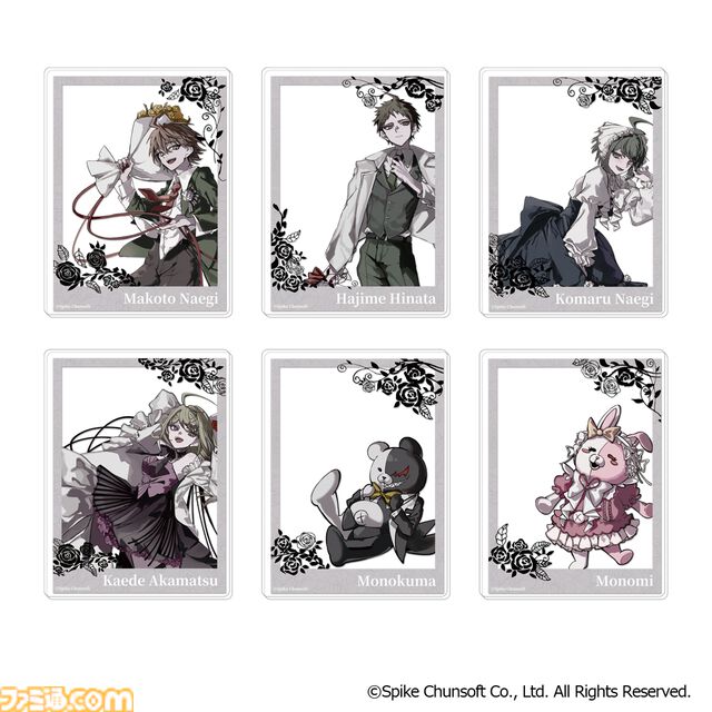 『ダンガンロンパ』15周年フェスで先行販売されたグッズの事後受注がスタート。描き下ろしイラストを使用したアクスタやアクキー、缶バッジなど充実のラインアップ