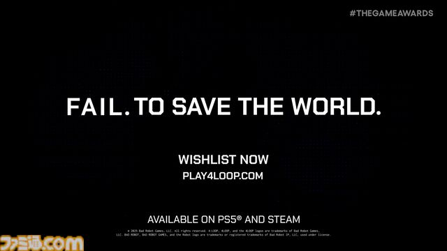 『L4D』スタッフが手掛ける新作4人Co-opシューター『4:LOOP』が発表。プレイのたびに体験が変化【The Game Awards 2025】