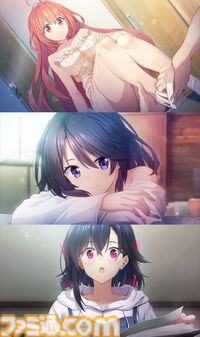 『メモオフ 双想 Break out of my shell』ファミ通DXパック予約開始。フェルスター・マリー・暁空と東雲れいのタペストリーやアクスタなどが付属