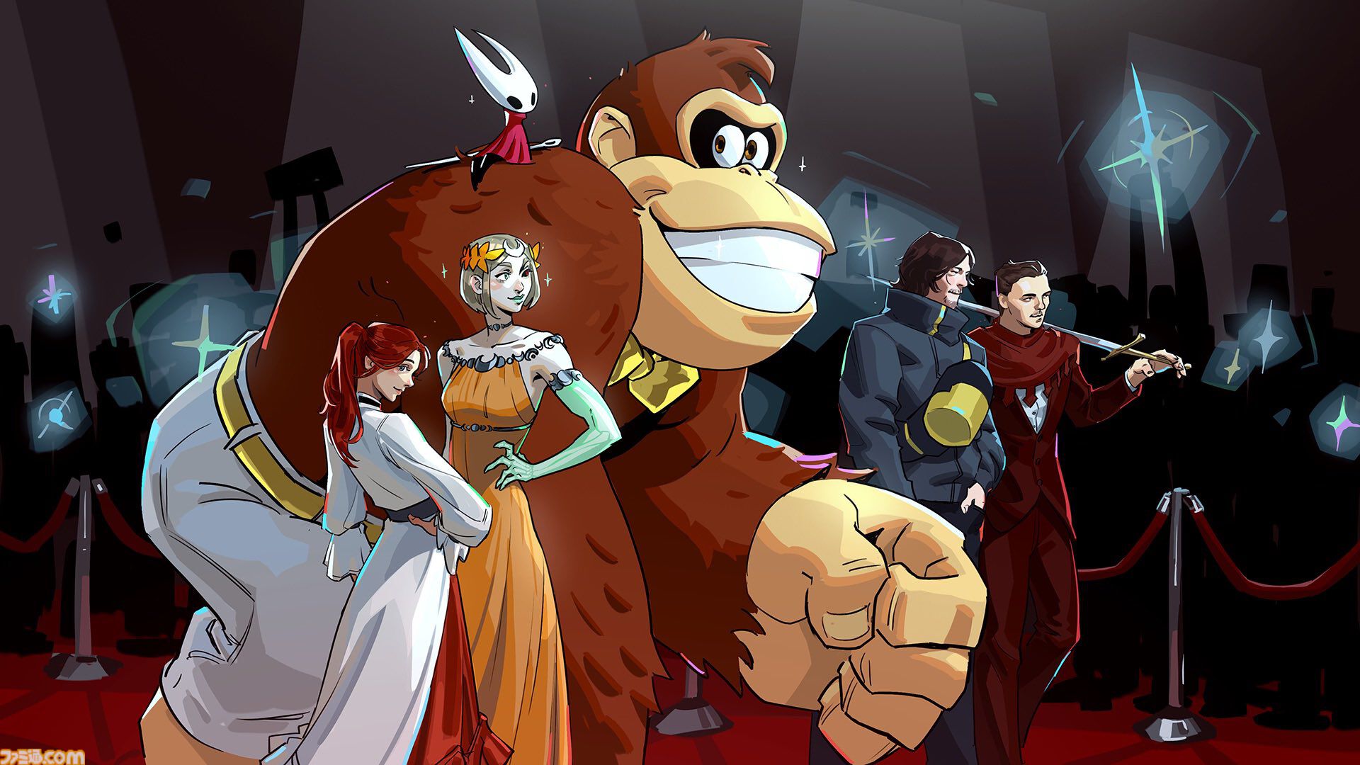 ドンキーコング、サム、メリノエたちがレッドカーペットに並び立つ。『ハデスII』開発元がイラスト投稿。ゲームアワード2025のGOTYノミネート作品