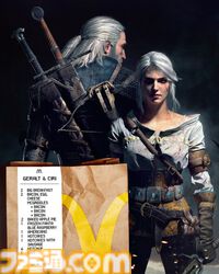 海外マクドナルドXで『ニーア』2B、『スタレ』長夜月など「もし、ゲームキャラクターが朝マックを注文したら？」な画像を投稿。注文票には設定に関する小ネタも