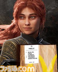 海外マクドナルドXで『ニーア』2B、『スタレ』長夜月など「もし、ゲームキャラクターが朝マックを注文したら？」な画像を投稿。注文票には設定に関する小ネタも