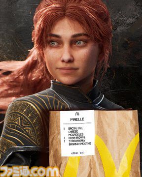 海外マクドナルドXで『ニーア』2B、『スタレ』長夜月など「もし、ゲームキャラクターが朝マックを注文したら？」な画像を投稿。注文票には設定に関する小ネタも