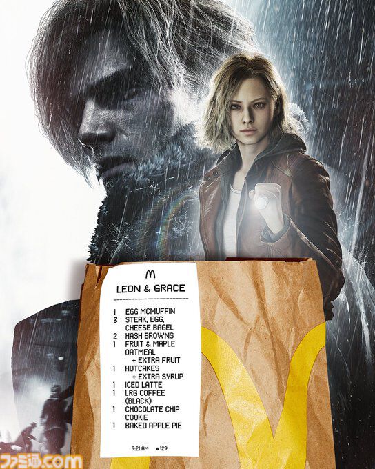 海外マクドナルドXで『ニーア』2B、『スタレ』長夜月など「もし、ゲームキャラクターが朝マックを注文したら？」な画像を投稿。注文票には設定に関する小ネタも