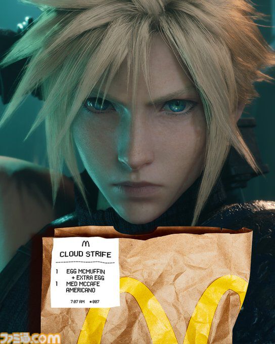 海外マクドナルドXで『ニーア』2B、『スタレ』長夜月など「もし、ゲームキャラクターが朝マックを注文したら？」な画像を投稿。注文票には設定に関する小ネタも