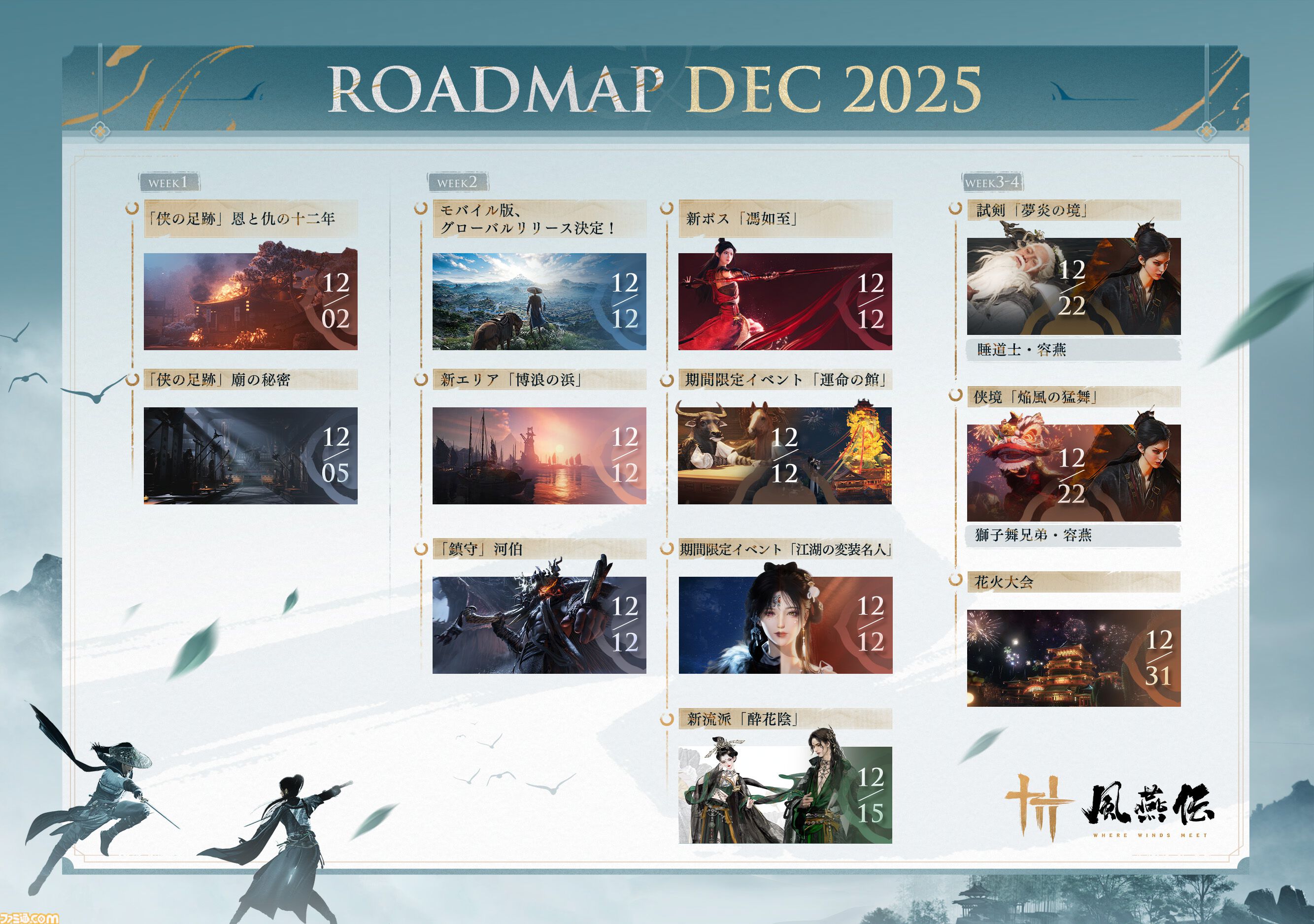 『風燕伝：Where Winds Meet』モバイル版が本日（12/12）配信開始。PCとPS5で人気の10世紀中国オープンワールドRPGがついにiOS/Androidへ